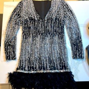 Beautiful sparkly black Vegas vibez dress